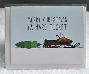 CARD NL ICONS - MERRY CHRISTMAS HARD TICKET