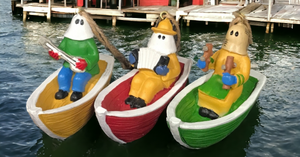 Mummers in Dories - Hanging Ornaments