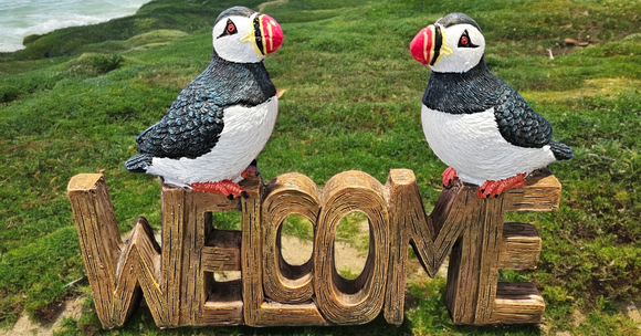 WELCOME PUFFIN DECOR