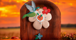 PRETTY BIRD CLOCK