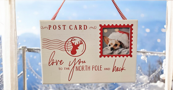 NORTH POLE CARD FRAME