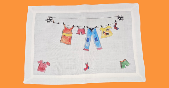 SET OF 4 CLOTHESLINE PLACEMATS