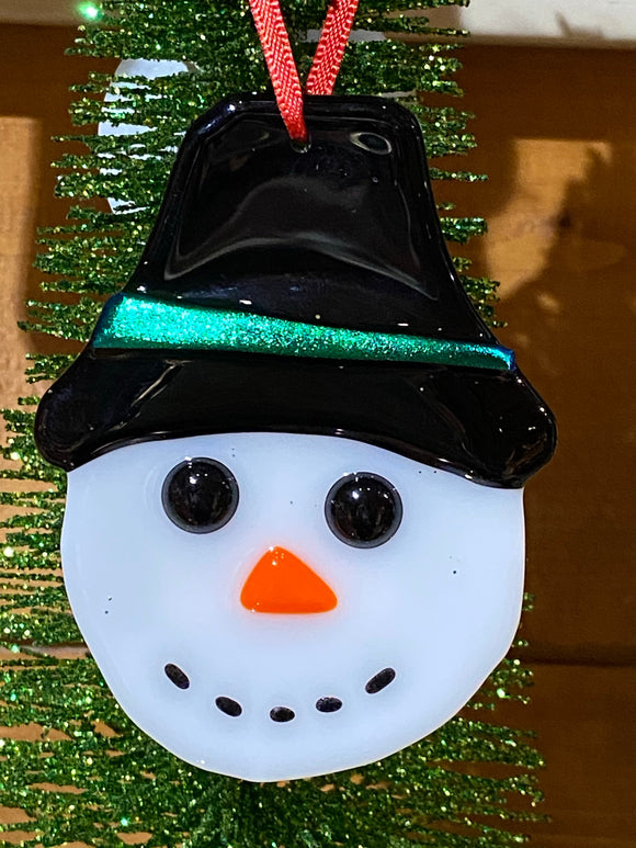 Snowman - Fused Glass