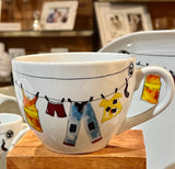 MUG 16 OZ - CLOTHESLINE PATTERN