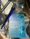 Ornament - Blue Icicle with Verse
