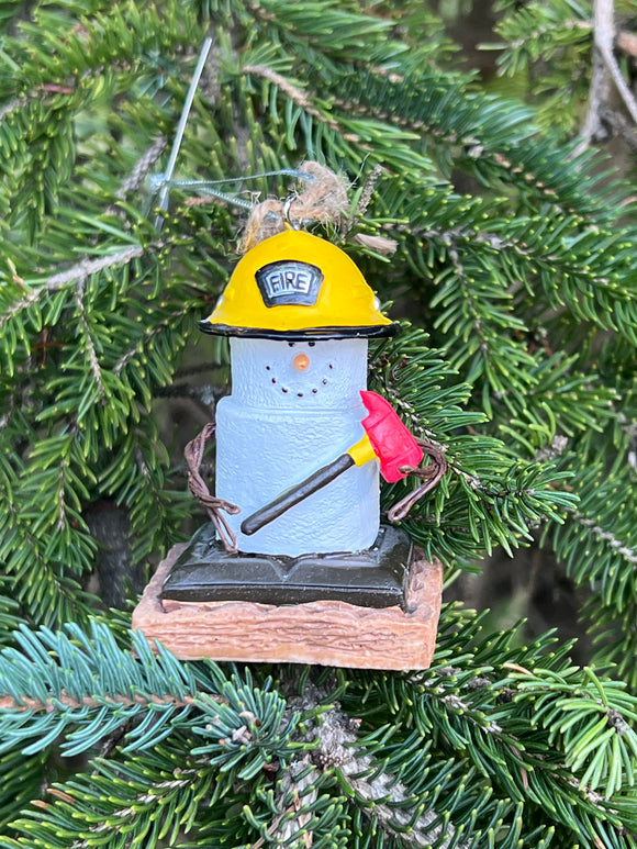 ORNAMENT- S'MORES FIREFIGHTER