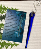 Ornament - Blue Icicle with Verse