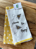 TEA TOWEL BEE - Honey Bee Happy